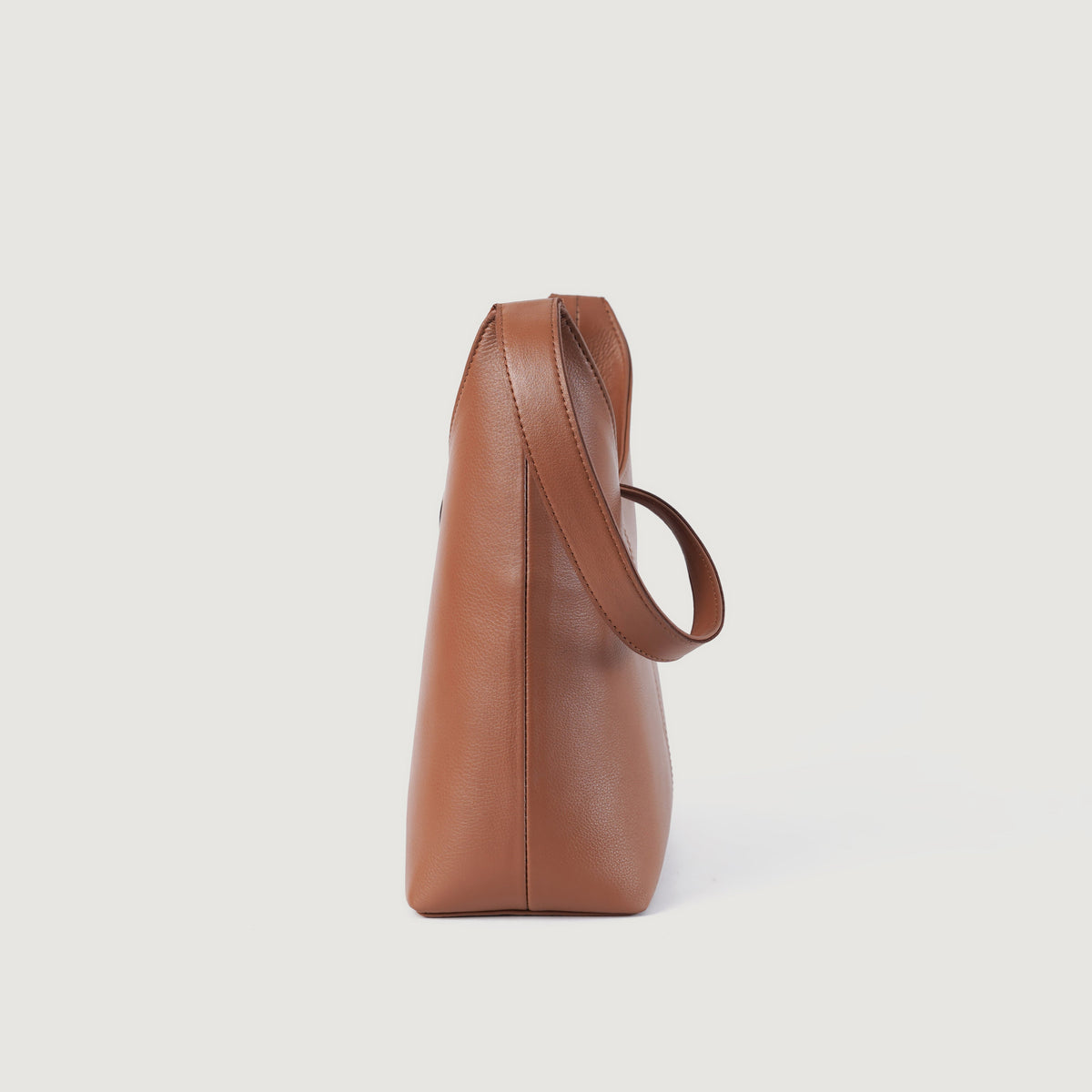 Brex Stefani Brown Leather Hobo Bag - brown leather hobo bag, view 6