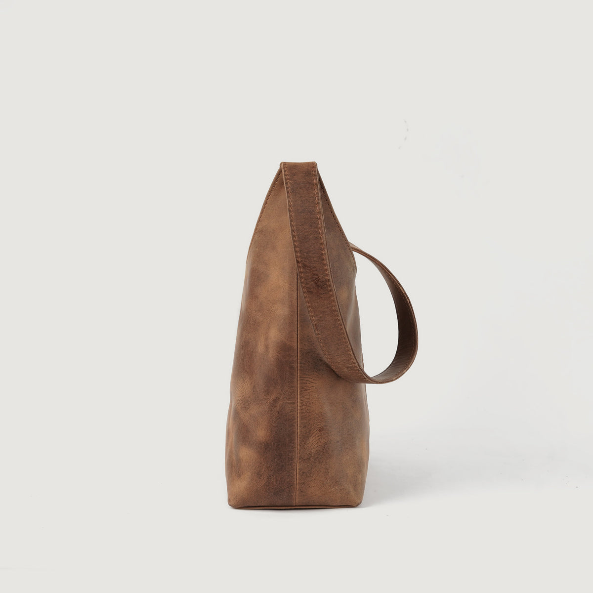 Brex Stefani Vintage Tan Brown Leather Hobo Bag - tan & brown leather vintage hobo bag, view 6