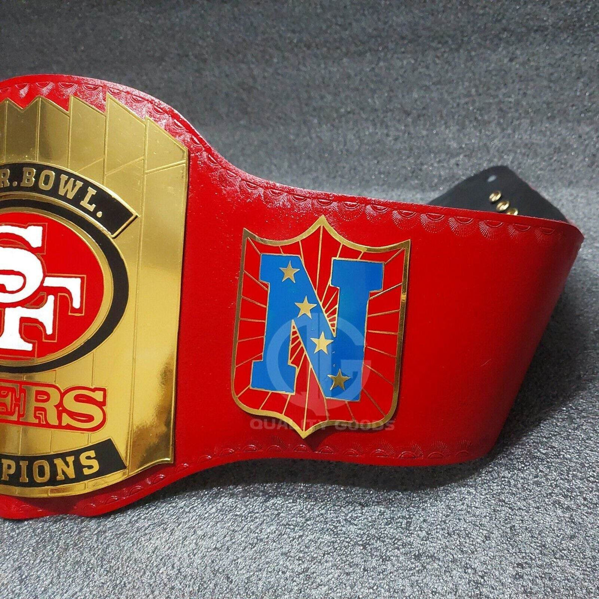 Super Bowl SF 49ers Championship Inspired Collectible Title Belt - photo 3 of 6 | Brex International