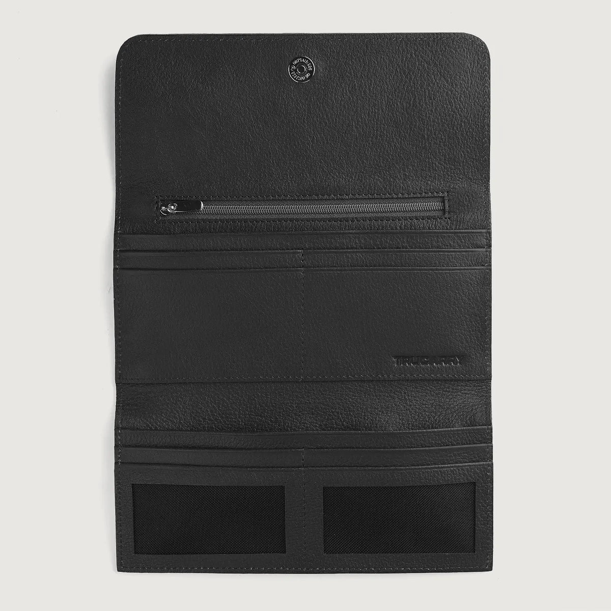 Brex Taylor Black Leather Continental Wallet - black continental leather wallet, view 4