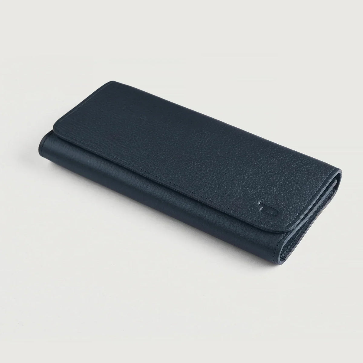 Brex Taylor Blue Leather Continental Wallet - blue continental leather wallet, view 3