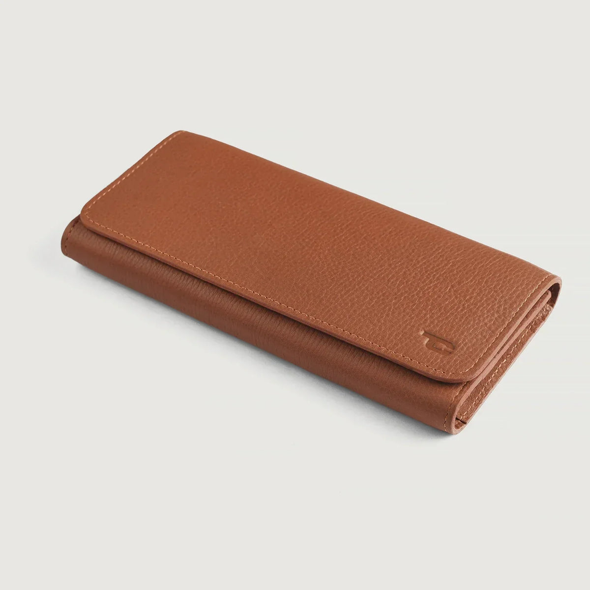 Brex Taylor Brown Leather Continental Wallet - brown continental leather wallet, view 3