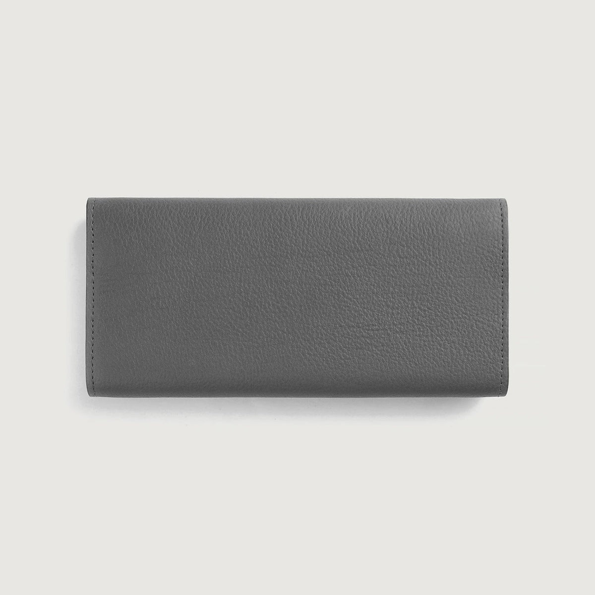 Brex Taylor Grey Leather Continental Wallet - grey continental leather wallet, view 2