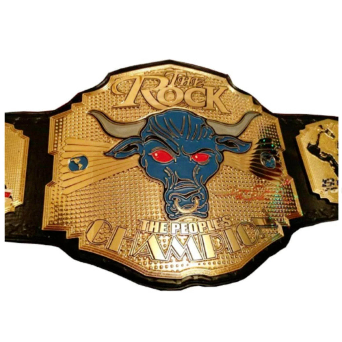 The Rock Brahma Peoples Champion Inspired Collectible Title Belt - photo 1 of 8 | Brex International