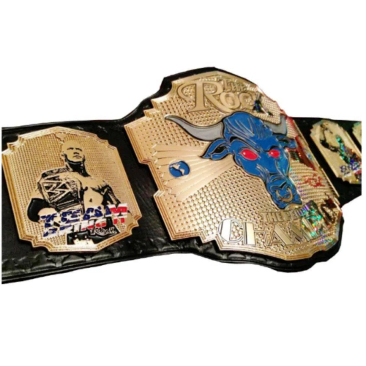 The Rock Brahma Peoples Champion Inspired Collectible Title Belt - photo 2 of 8 | Brex International