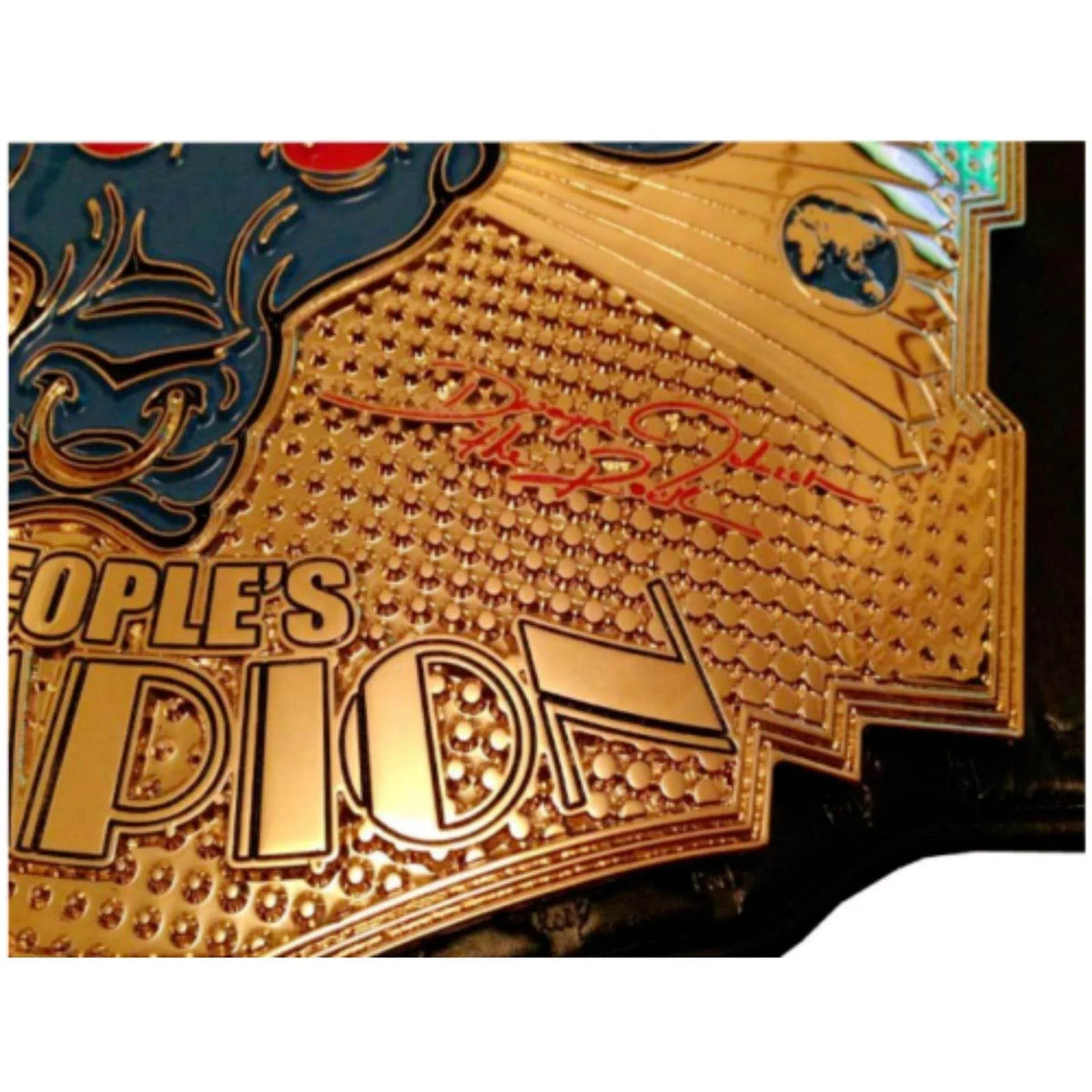 The Rock Brahma Peoples Champion Inspired Collectible Title Belt - photo 3 of 8 | Brex International
