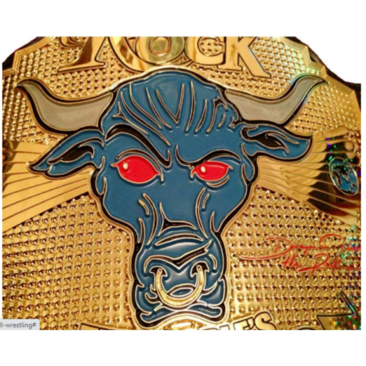 The Rock Brahma Peoples Champion Inspired Collectible Title Belt - photo 8 of 8 | Brex International