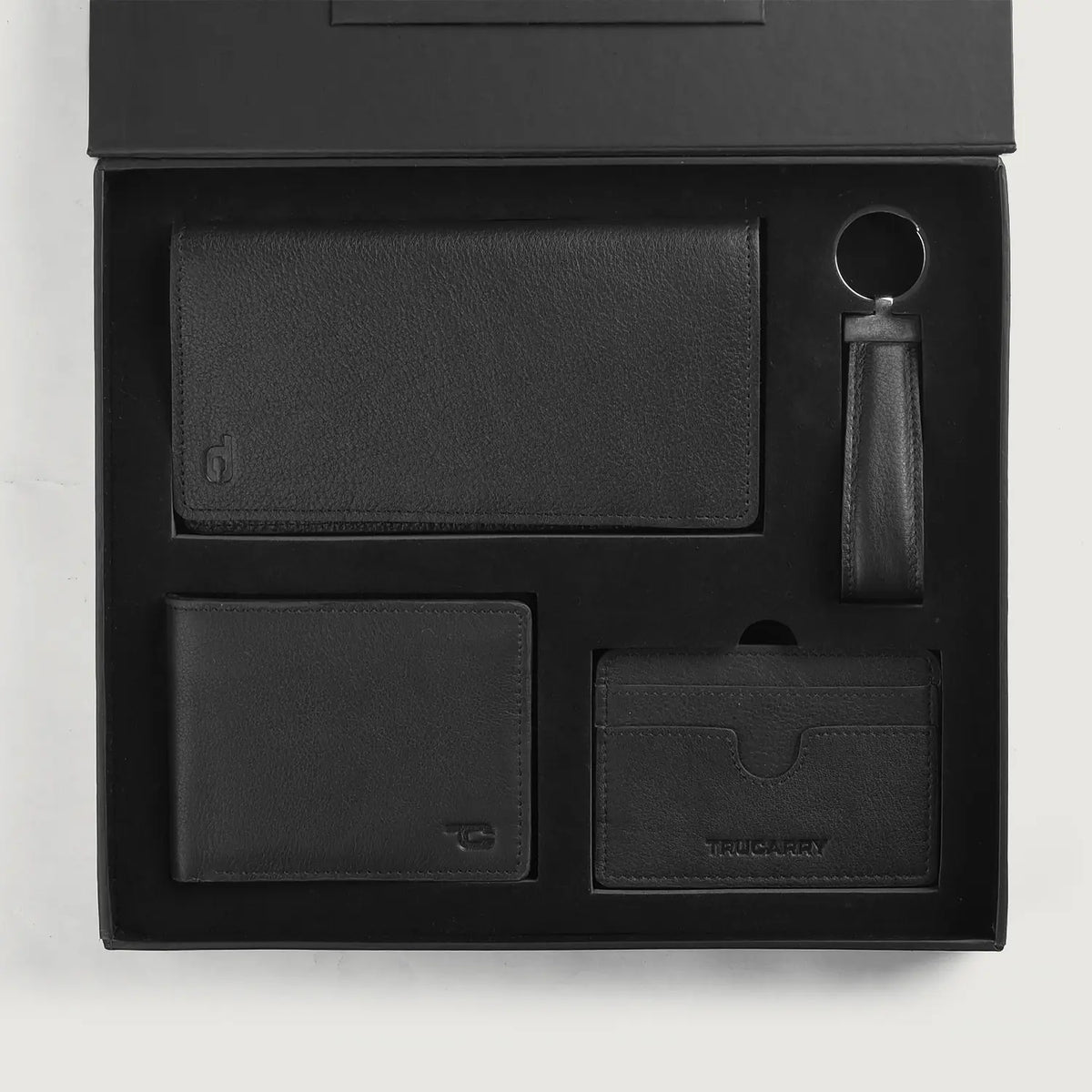 Brex Timeless Taylen Black Leather Gift Set - black leather gift set, view 2