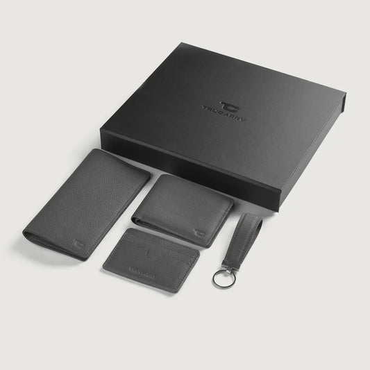 Brex Timeless Taylen Grey Leather Gift Set - grey leather gift set, view 1