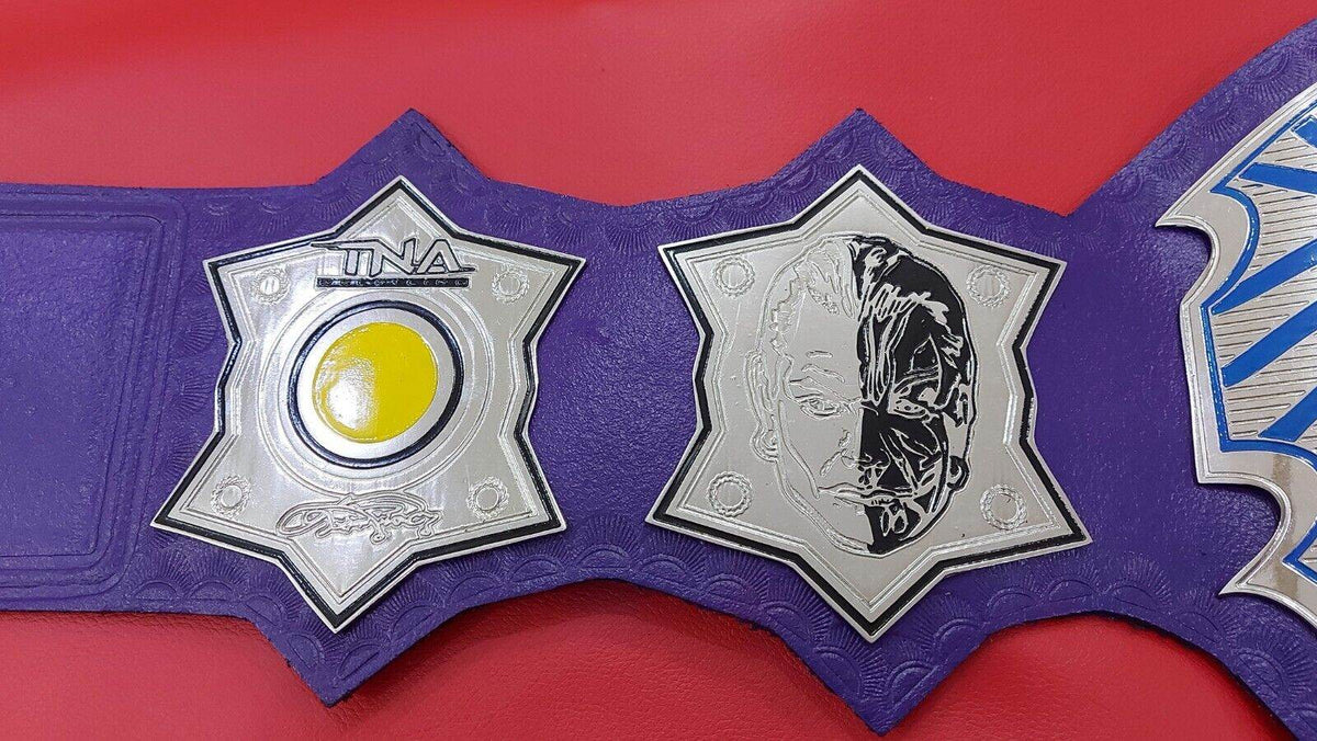 TNA Jeff Hardy Wrestling Championship Inspired Collectible Title Belt - photo 8 of 9 | Brex International