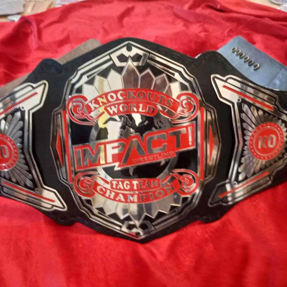 TNA Knockouts Tag Team Championship Inspired Collectible Title Belt - photo 6 of 9 | Brex International