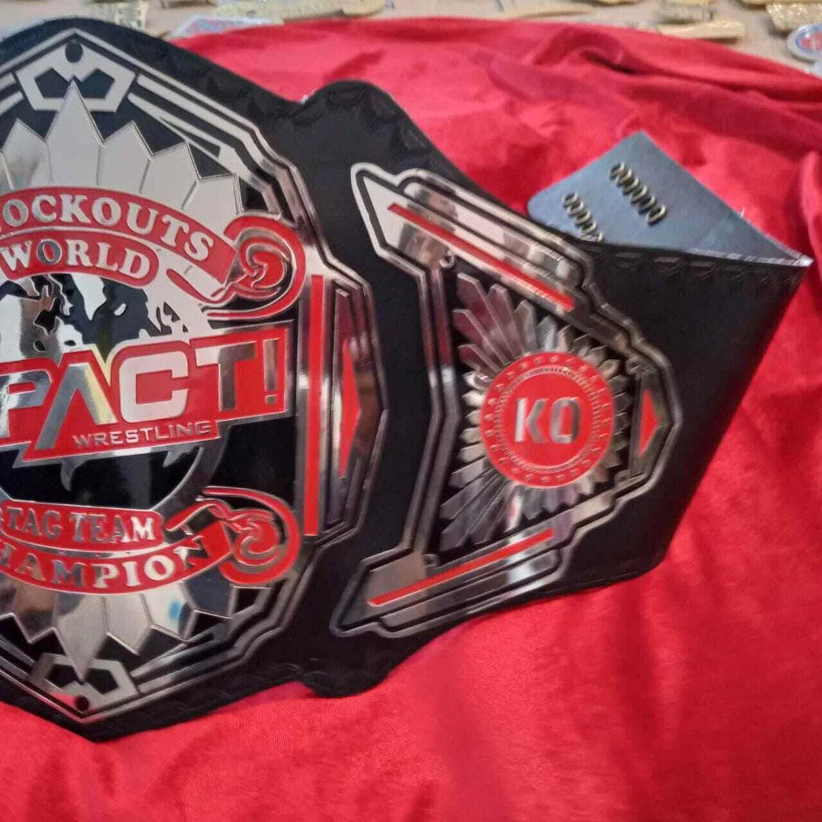 TNA Knockouts Tag Team Championship Inspired Collectible Title Belt - photo 7 of 9 | Brex International