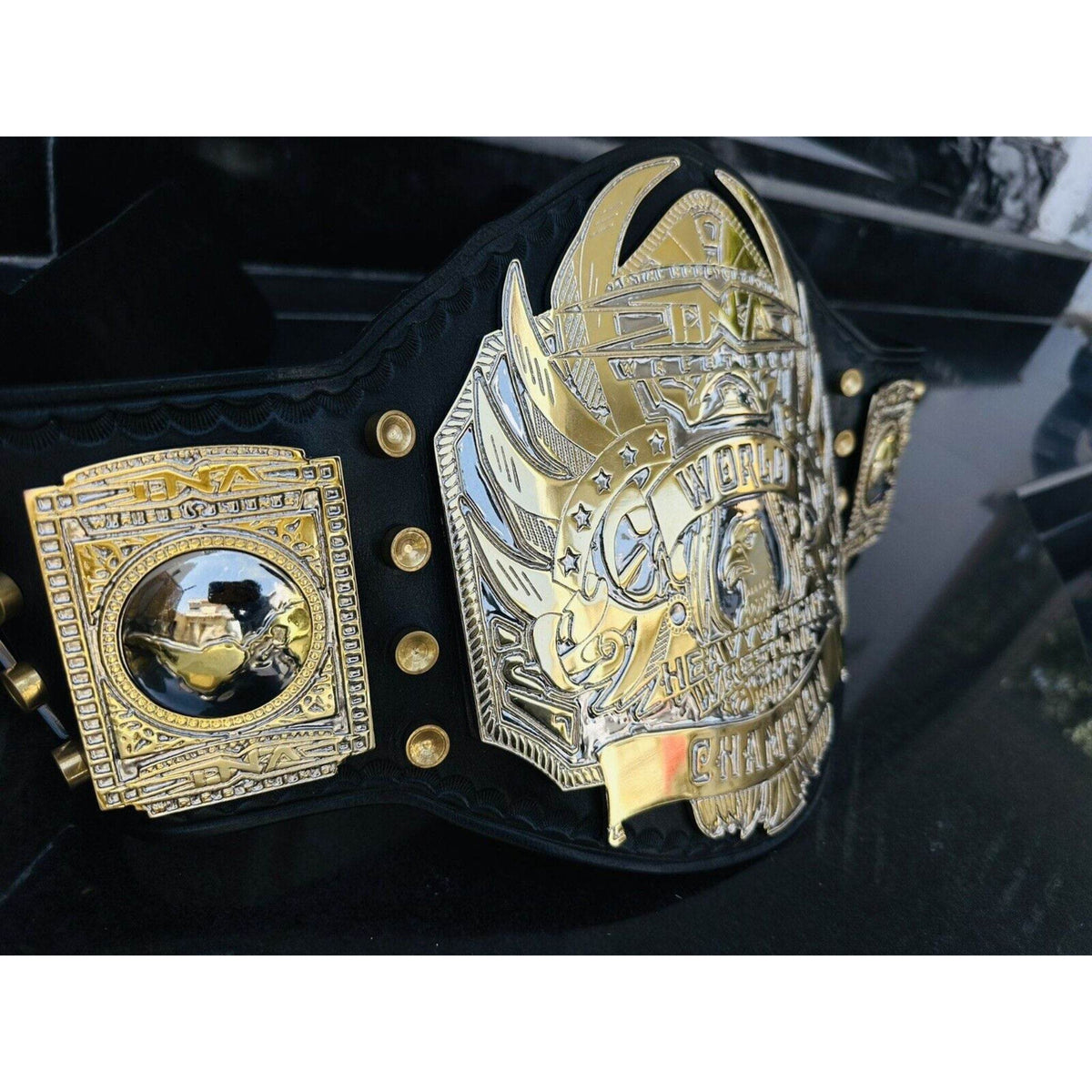 TNA World Heavyweight Championship Inspired Collectible Title Belt - photo 4 of 9 | Brex International