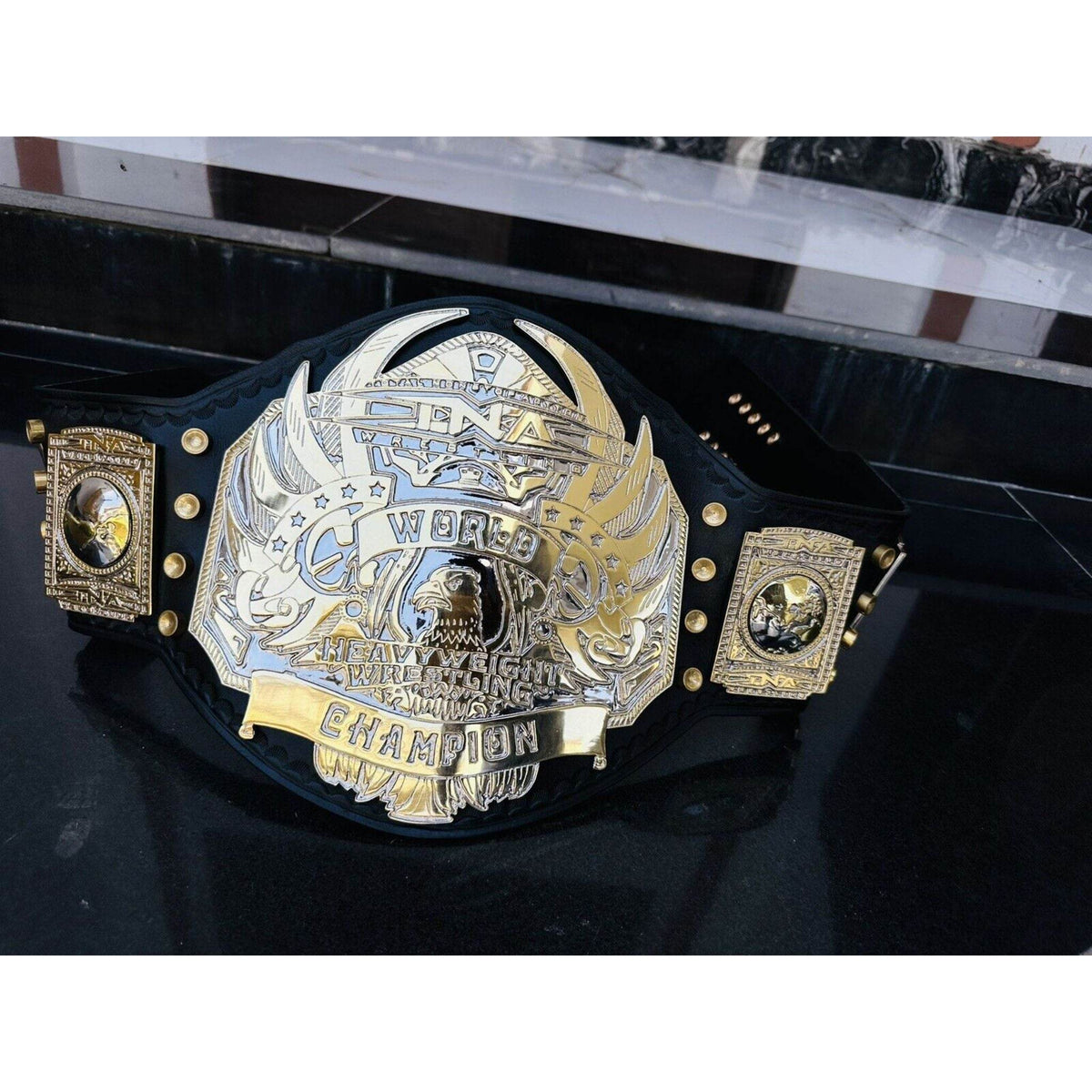 TNA World Heavyweight Championship Inspired Collectible Title Belt - photo 7 of 9 | Brex International