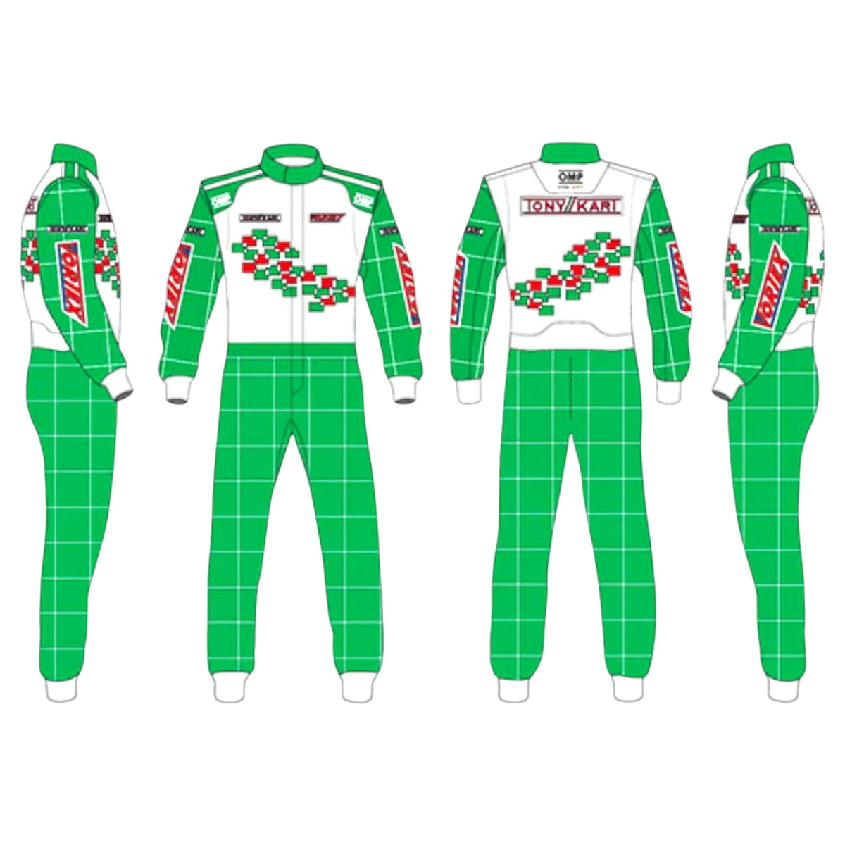 Tony Kart Sublimation Printed Go Kart Driver Racing Suit – Pro Overall - go-kart racing suit, view 7 | Brex International