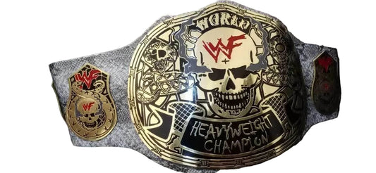 Unique WWF White Snake Skin Smoking Skull Champion Inspired Belt - photo 1 of 5 | Brex International