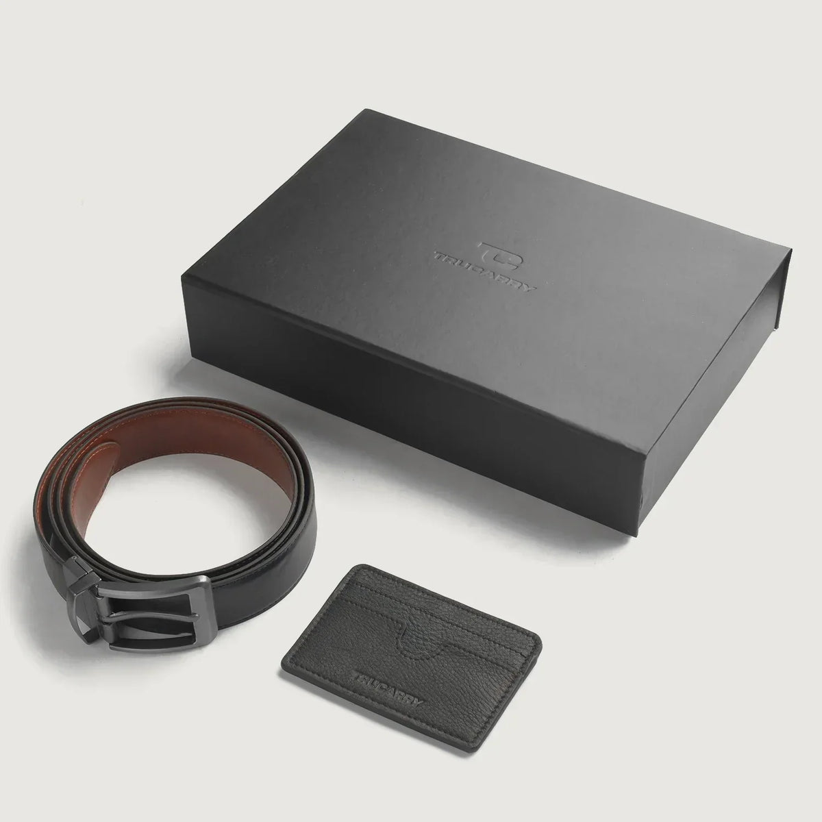 Brex Voltor Black Leather Gift Set - black leather gift set, view 1