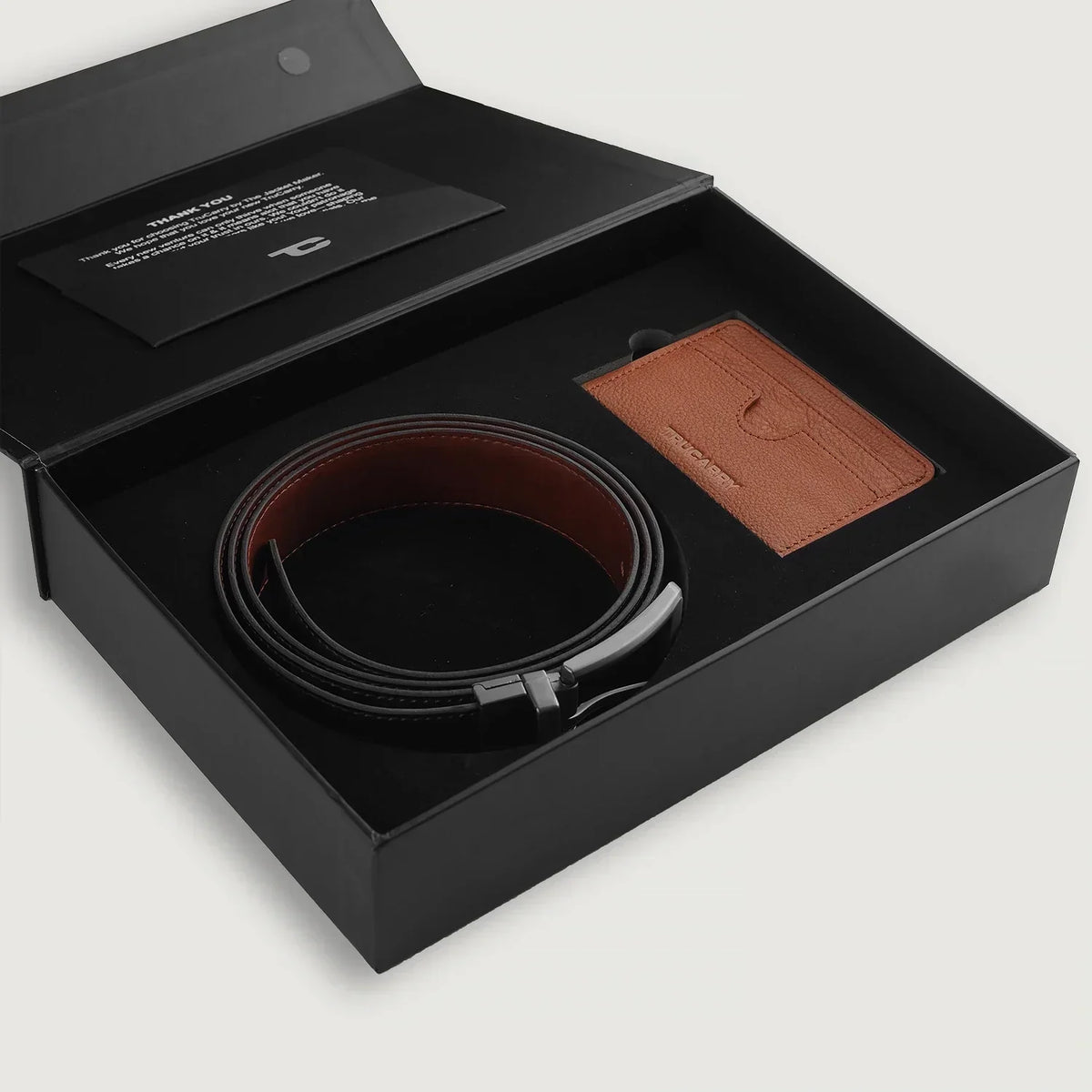 Brex Voltor Brown Leather Gift Set - brown leather gift set, view 3