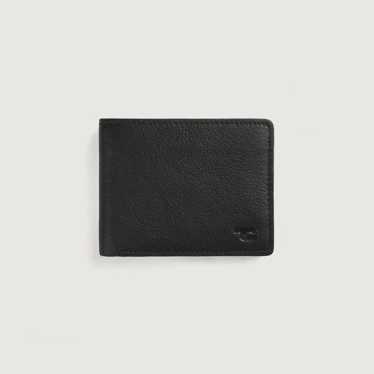 Brex Voren Black Leather Bi-fold Wallet - black bi-fold leather wallet, view 1