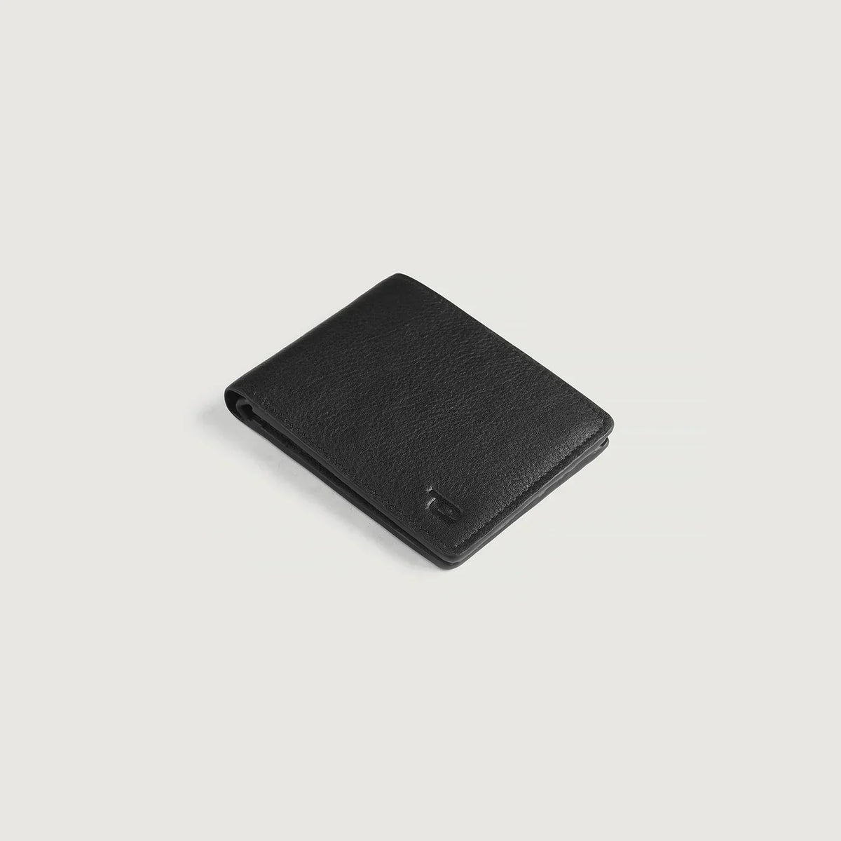 Brex Voren Black Leather Bi-fold Wallet - black bi-fold leather wallet, view 3
