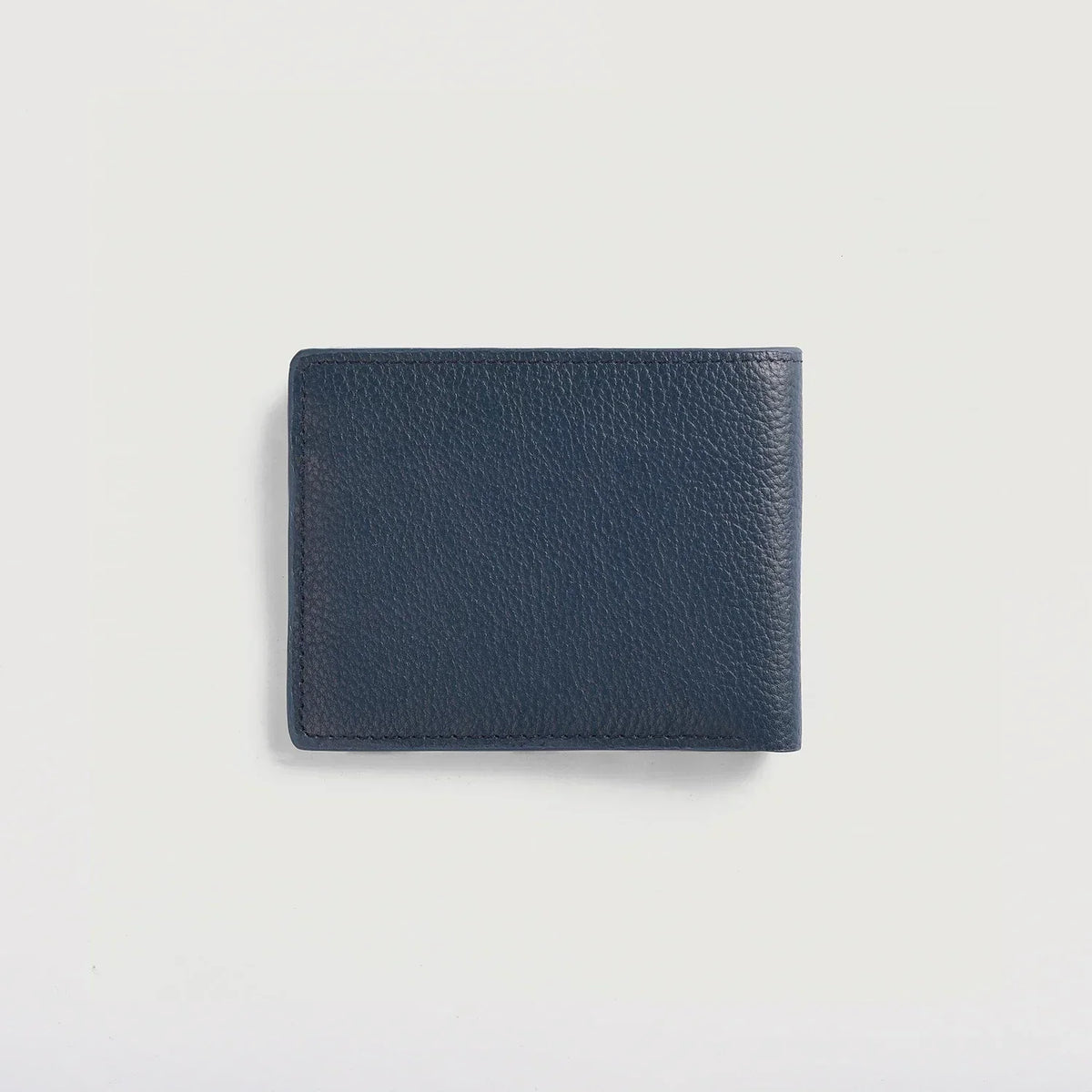 Brex Voren Blue Leather Bi-fold Wallet - blue bi-fold leather wallet, view 2