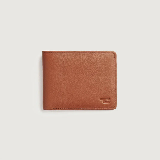 Brex Voren Brown Leather Bi-fold Wallet - brown bi-fold leather wallet, view 1