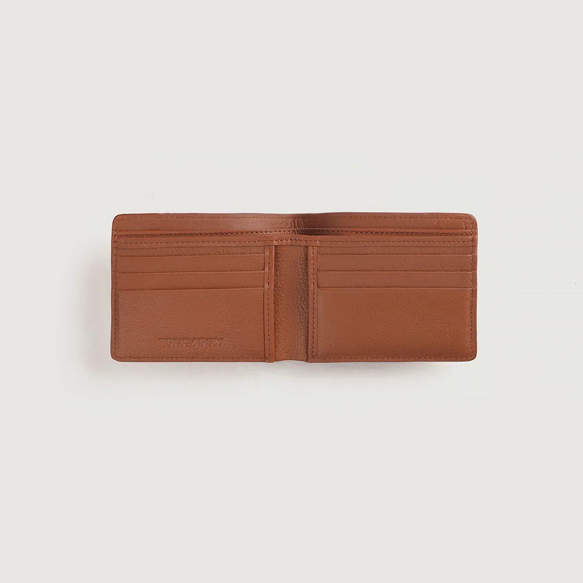 Brex Voren Brown Leather Bi-fold Wallet - brown bi-fold leather wallet, view 4