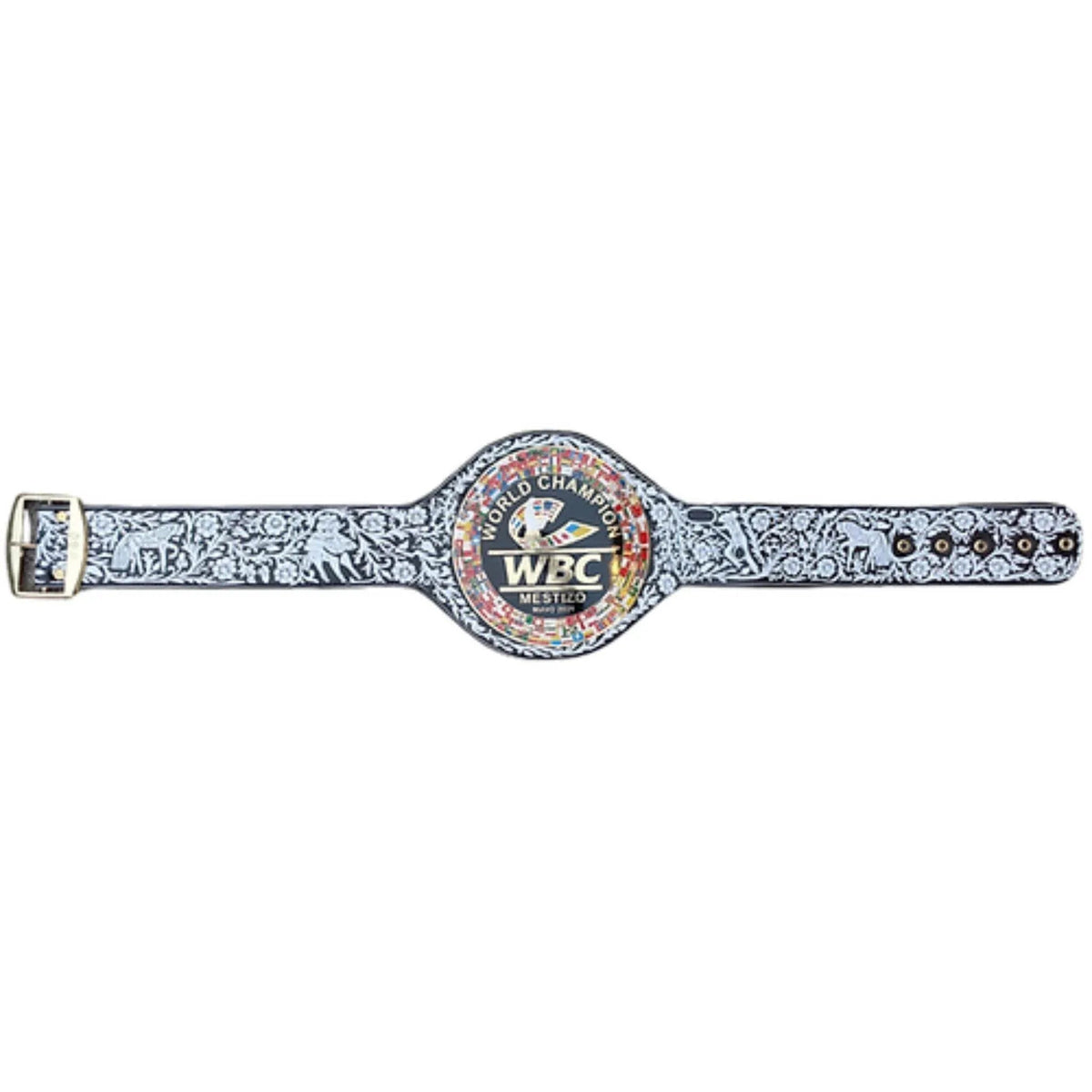 WBC Mestizo Mavo 2021 Wrestling Boxing Inspired Collectible Title Belt - photo 7 of 9 | Brex International