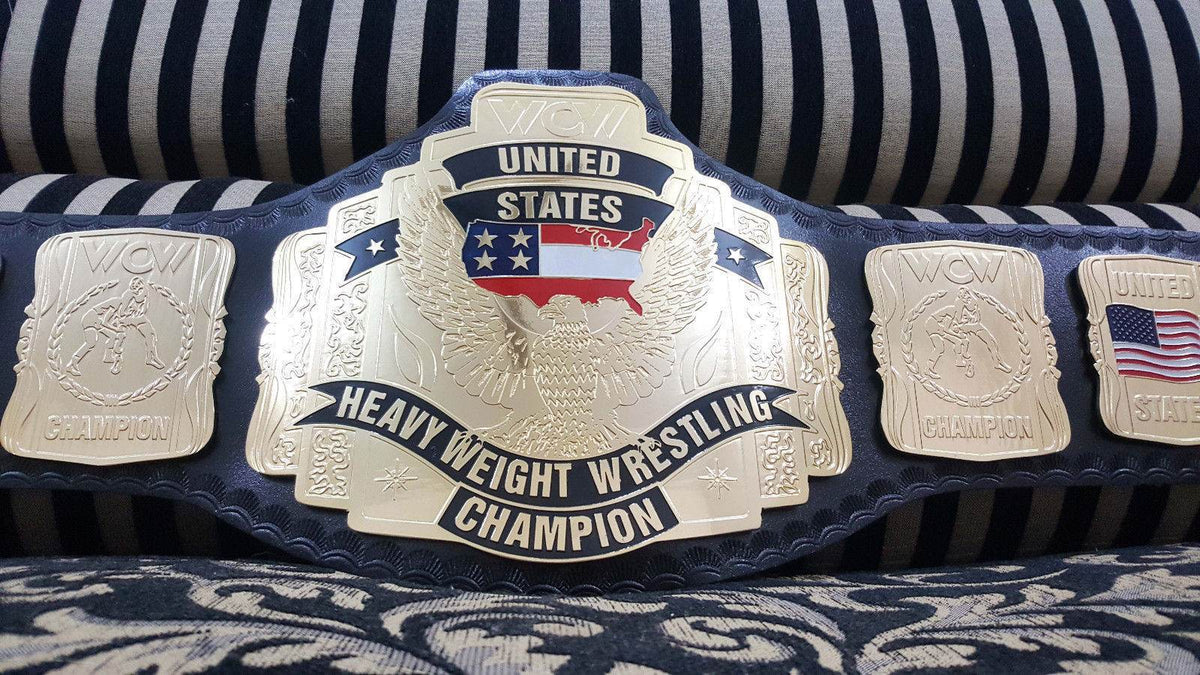 WCW United States Heavyweight Wrestling Championship Inspired Belt - photo 2 of 7 | Brex International