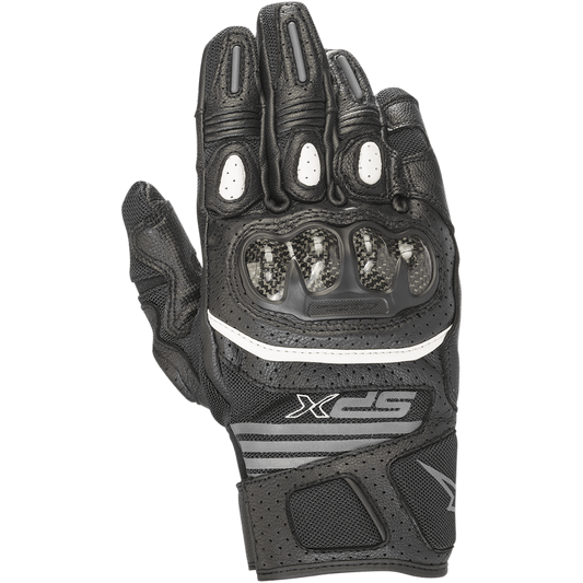 Women SPX Air Carbon V2 Gloves - Black/Anthracite - Alpinestars motorcycle gloves, view 1