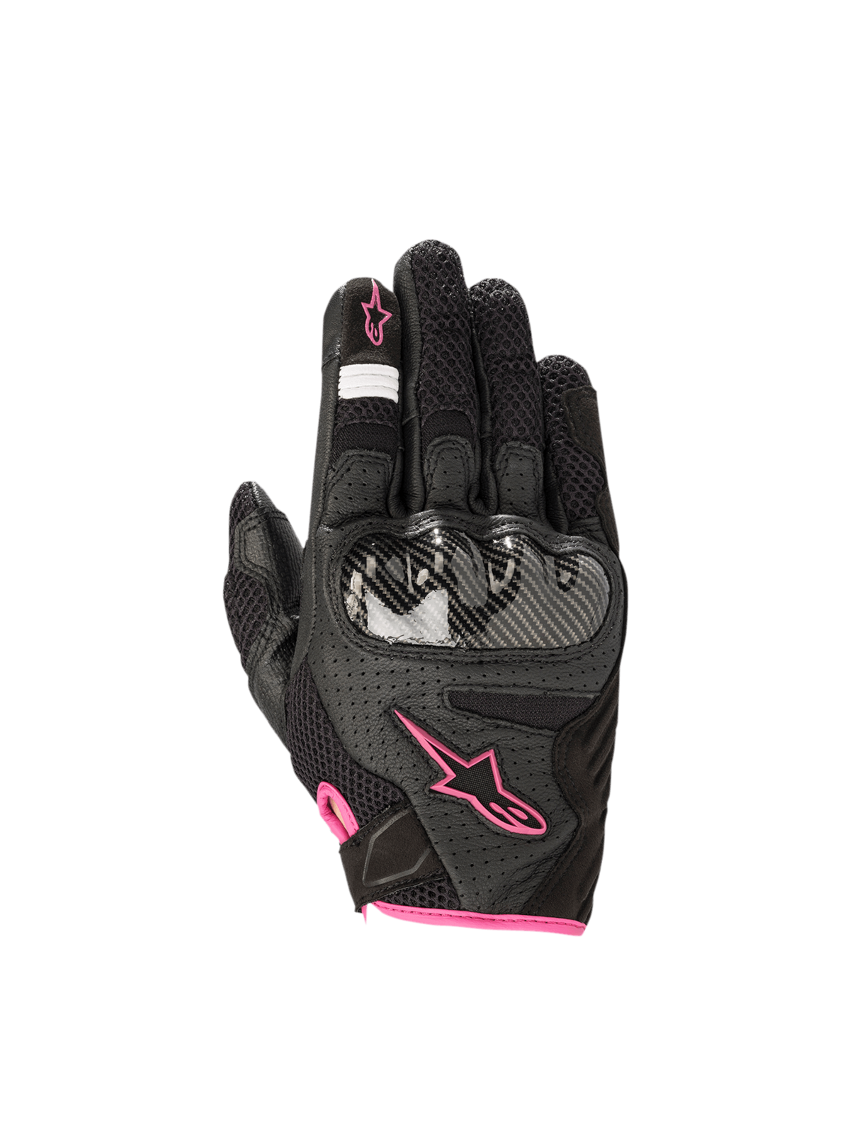 Women Stella SMX1-Air V2 Gloves - Black/Fuchsia - Alpinestars motorcycle gloves, view 1
