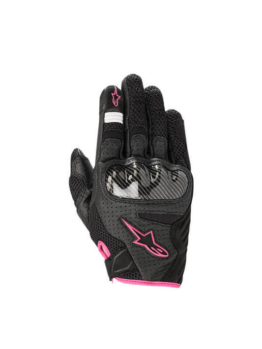Women Stella SMX1-Air V2 Gloves - Black/Fuchsia - Alpinestars motorcycle gloves, view 1