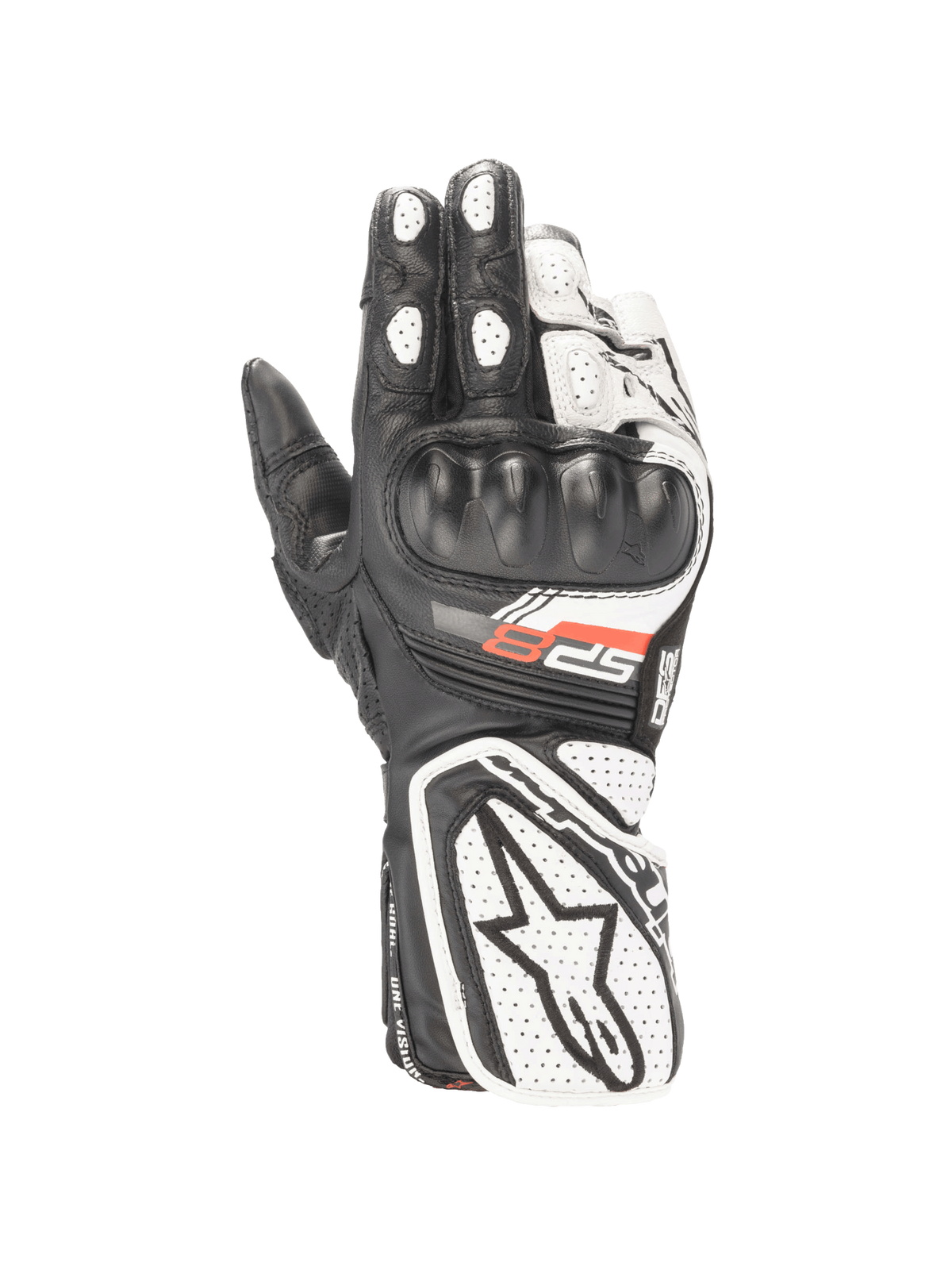 Women Stella SP-8 V3 Gloves - Black/White - Alpinestars motorcycle gloves, view 1