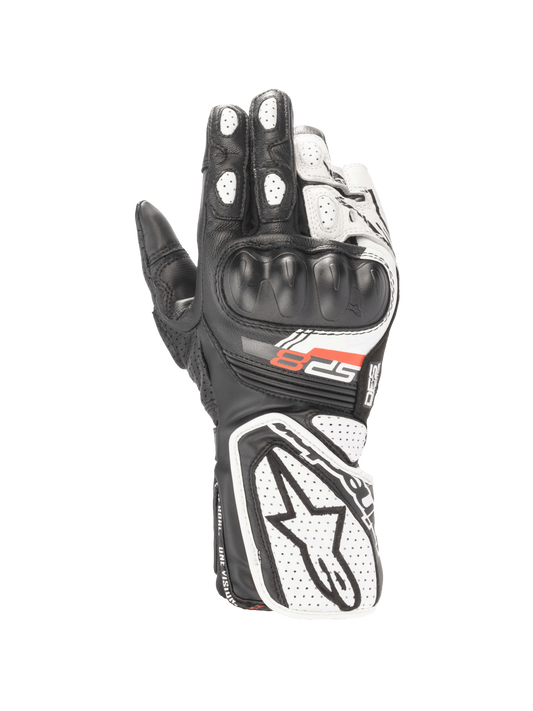 Women Stella SP-8 V3 Gloves - Black/White - Alpinestars motorcycle gloves, view 1