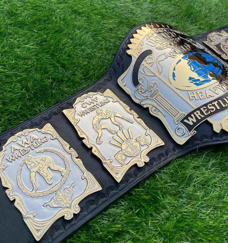 World Heavyweight Unified Wrestling Championship Inspired Title Belt - photo 3 of 4 | Brex International