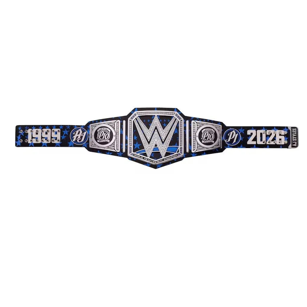 WWE AJ Styles 10th Anniversary Signature Series Inspired Title Belt - photo 5 of 7 | Brex International