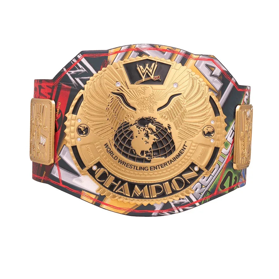 WWE Attitude Era 40 Years Of WrestleMania Inspired Collectible Title Belt - photo 1 of 6 | Brex International