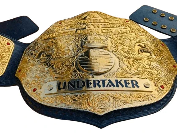 WWE Big Gold Heavyweight Championship Inspired Collectible Title Belt - photo 3 of 4 | Brex International