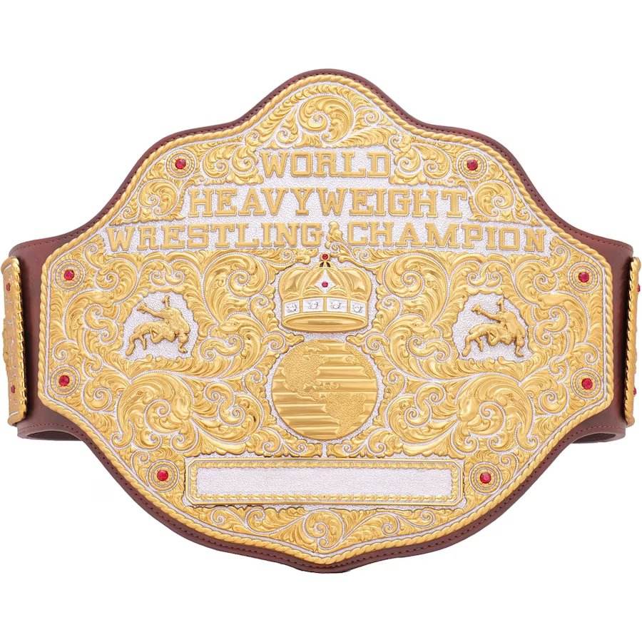 WWE Big Gold World Heavyweight Championship Collectible Title Belt - photo 1 of 8 | Brex International