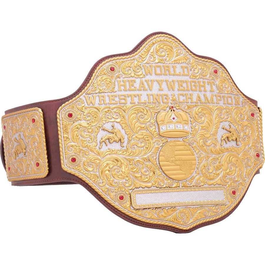 WWE Big Gold World Heavyweight Championship Collectible Title Belt - photo 2 of 8 | Brex International