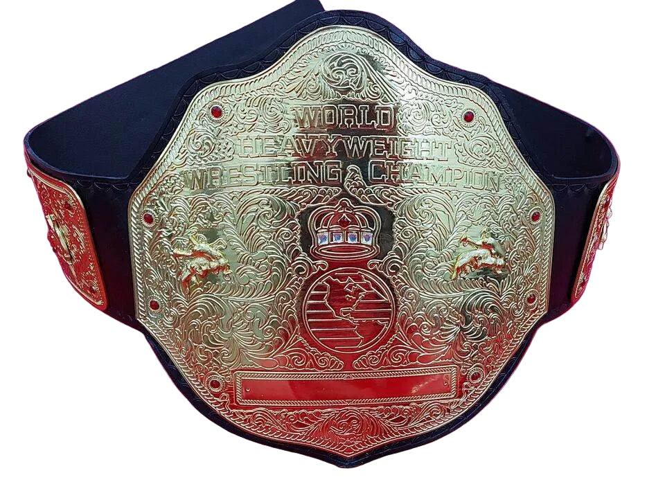 WWE Big Gold World Heavyweight Championship Inspired Title Belt - photo 1 of 7 | Brex International