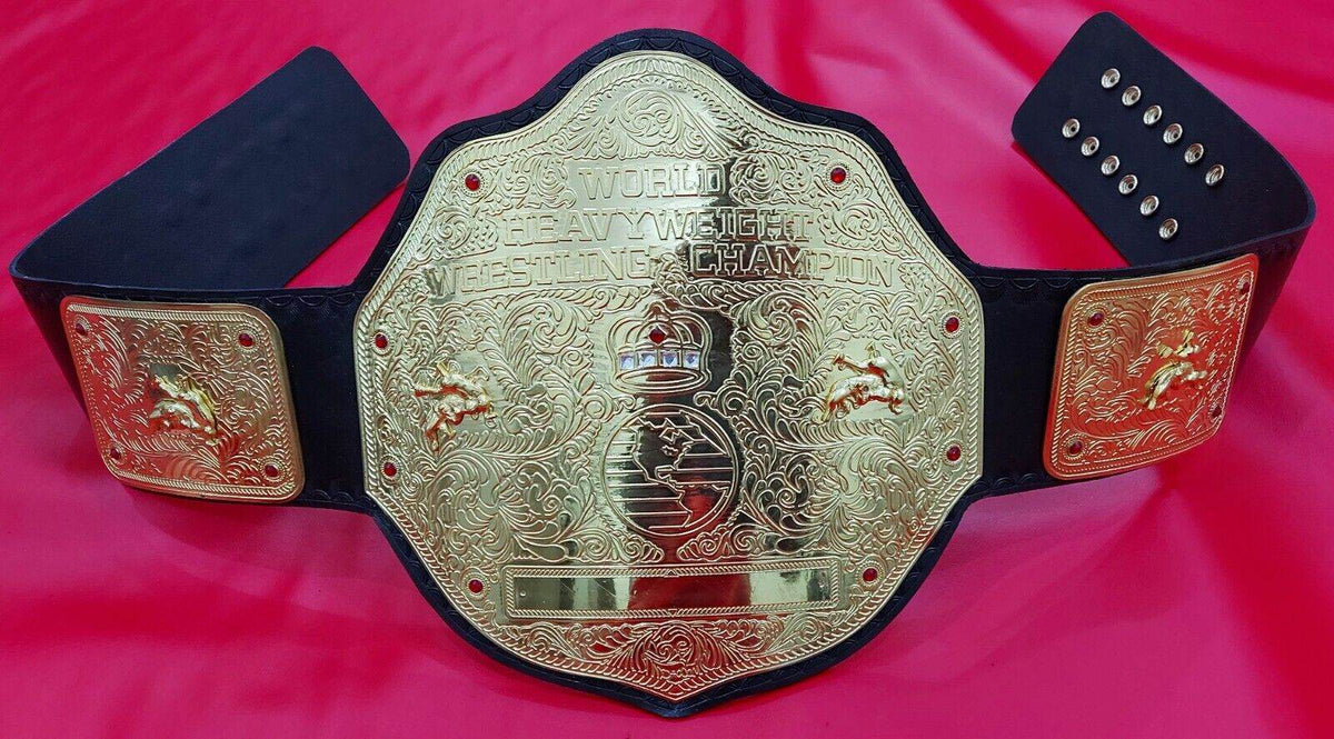 WWE Big Gold World Heavyweight Championship Inspired Title Belt - photo 2 of 7 | Brex International