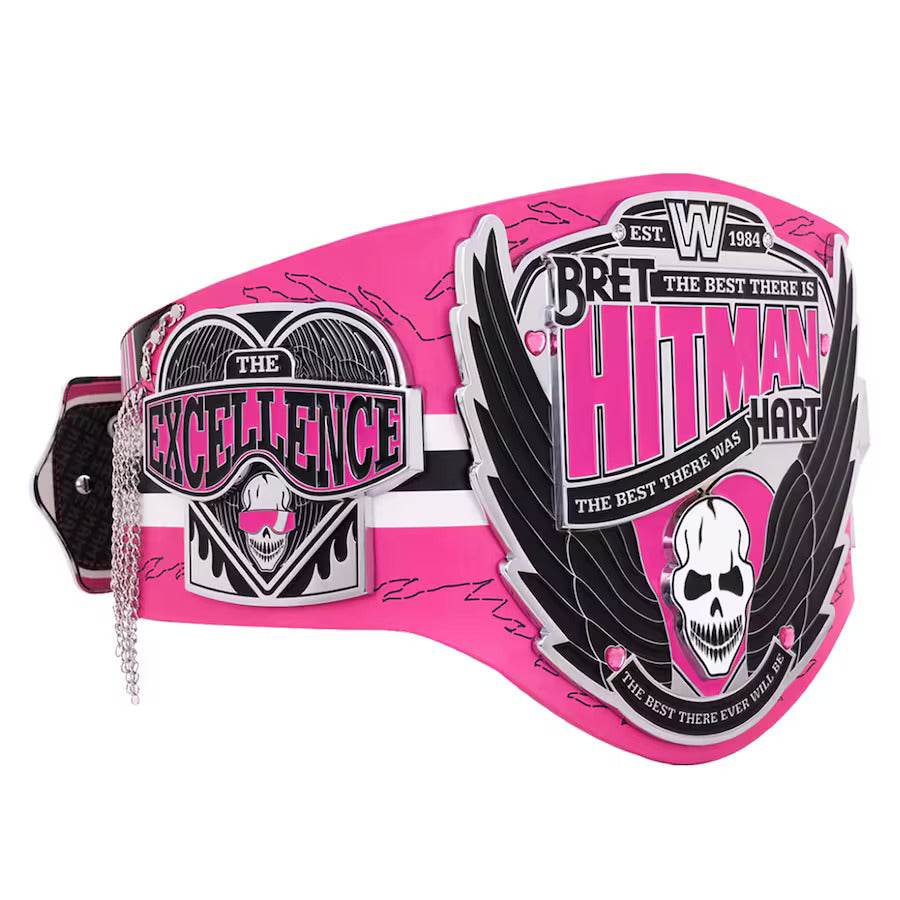 WWE Bret Hart Legacy Championship Inspired Collectible Title Belt - photo 2 of 8 | Brex International