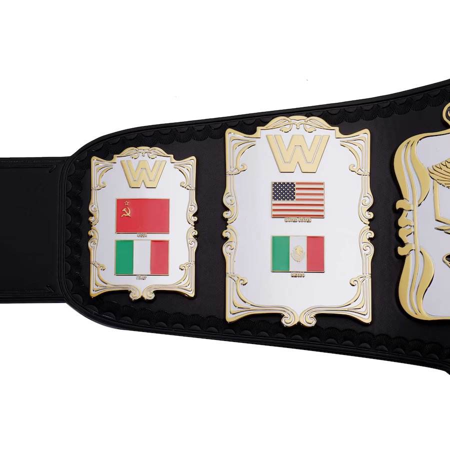 WWE Championship 1986 Retro Inspired Collectible Title Belt - photo 3 of 6 | Brex International