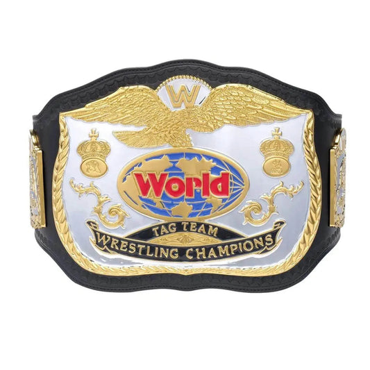 WWE Classic World Tag Team Championship Inspired Collectible Title Belt - photo 1 of 3 | Brex International
