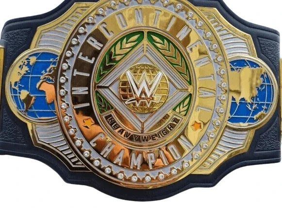 WWE Custom Intercontinental Championship Inspired Collectible Title Belt - photo 3 of 5 | Brex International