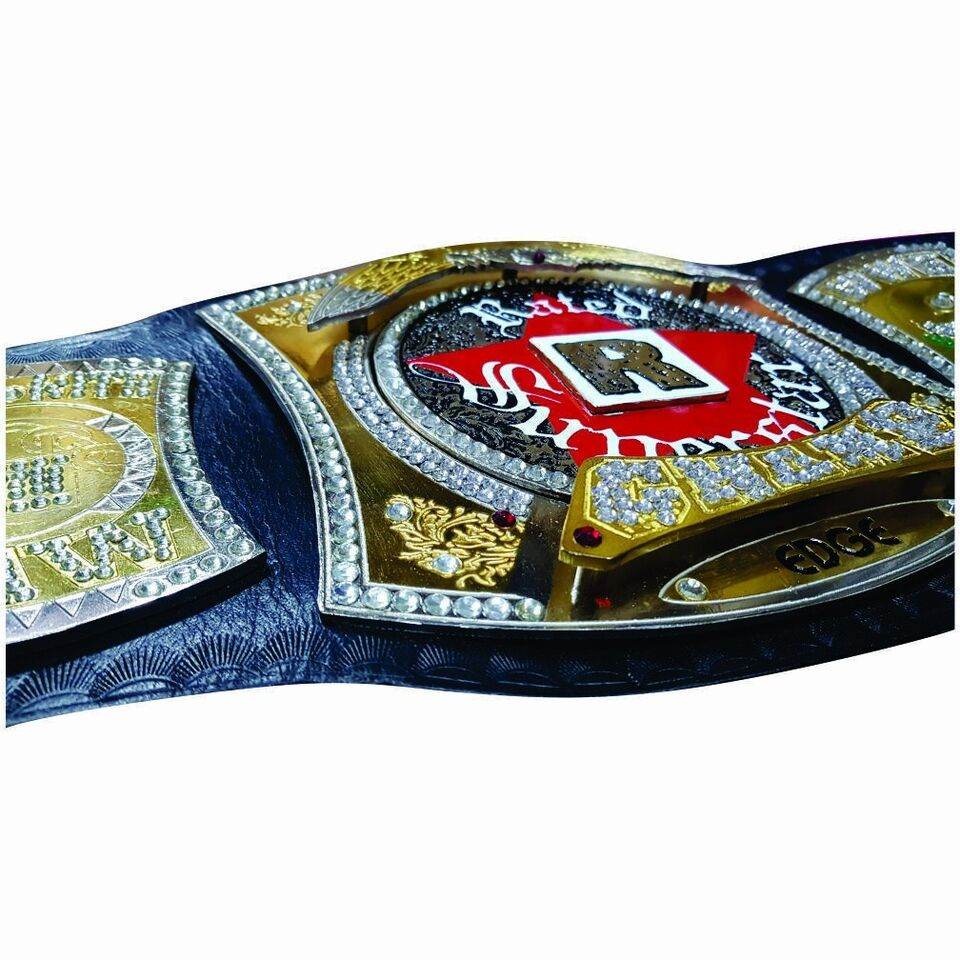 WWE Edge R Rated Championship Inspired Collectible Title Belt - photo 3 of 7 | Brex International