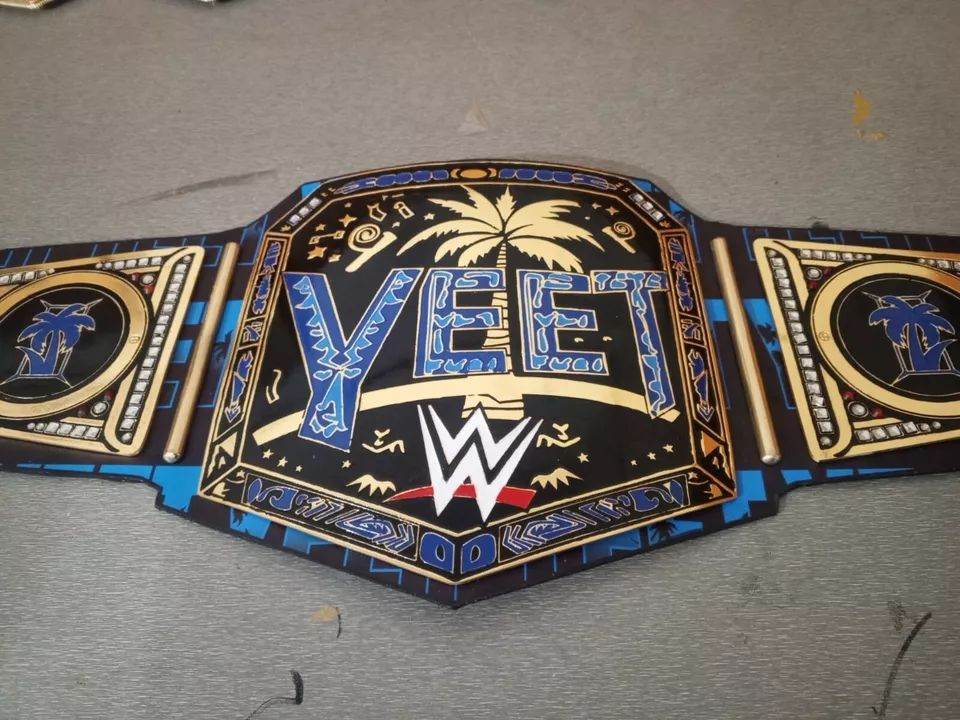 WWE Jey Uso YEET Championship Inspired Collectible Title Belt - photo 3 of 9 | Brex International