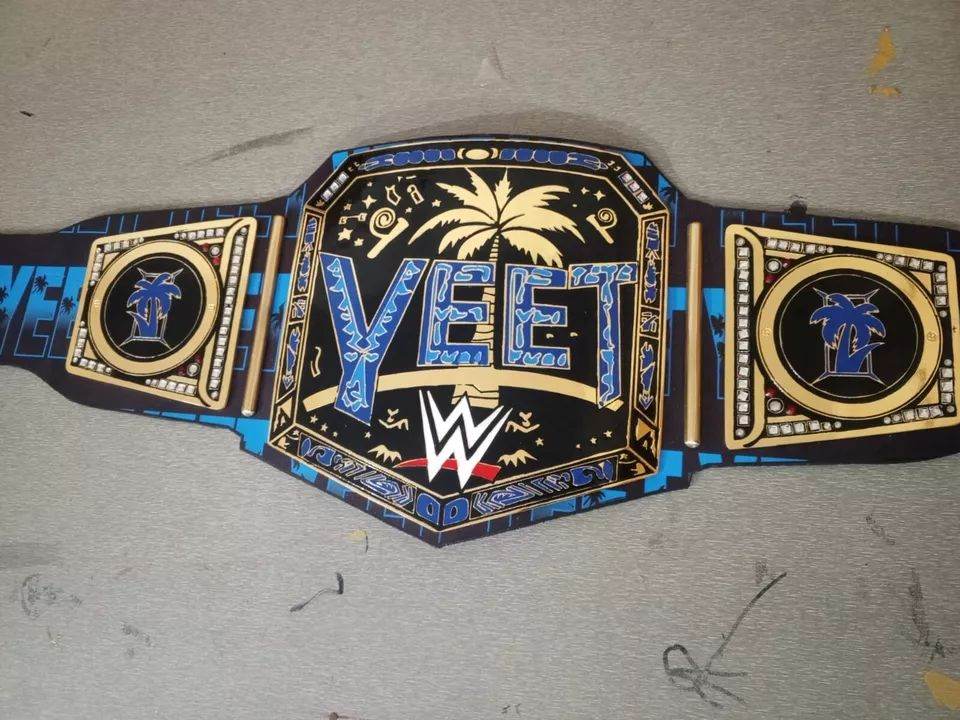 WWE Jey Uso YEET Championship Inspired Collectible Title Belt - photo 6 of 9 | Brex International