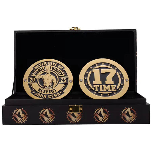 WWE John Cena 17x Championship Inspired Side Plate Box Set - photo 1 of 3 | Brex International